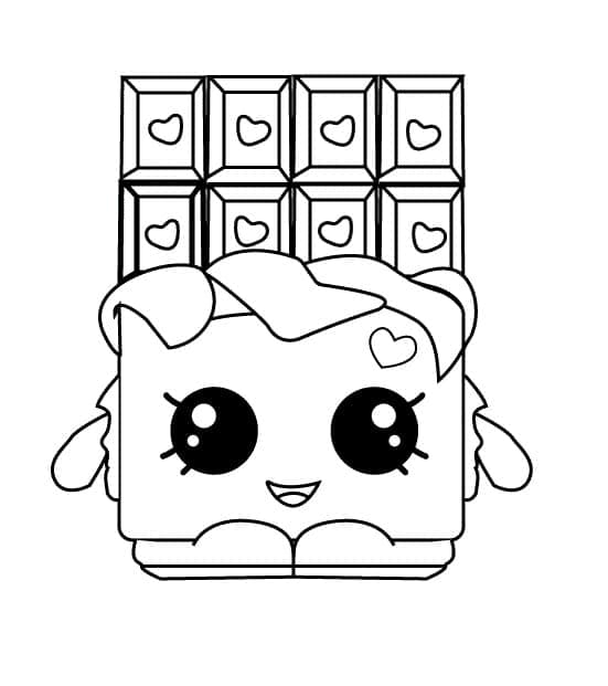 Sjokolade for 3-åringer fargelegging