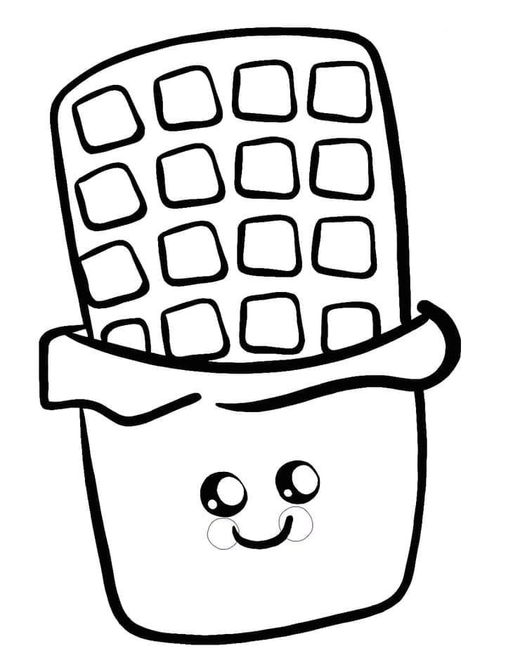 Sjokolade for 4-åringer fargelegging