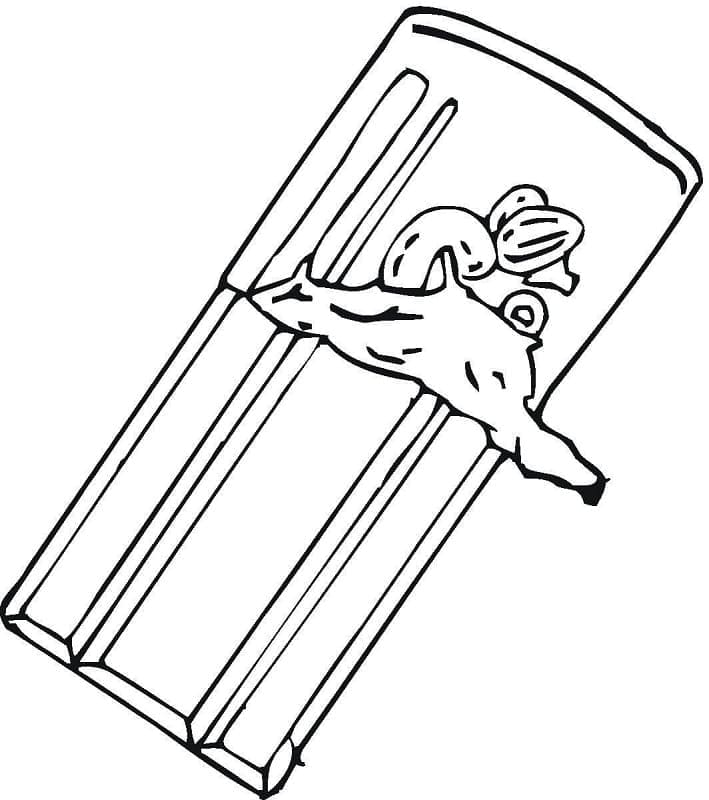 Sjokolade for 5-åringer fargelegging