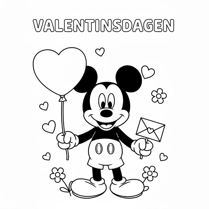 Søt Valentinsdag fargelegging