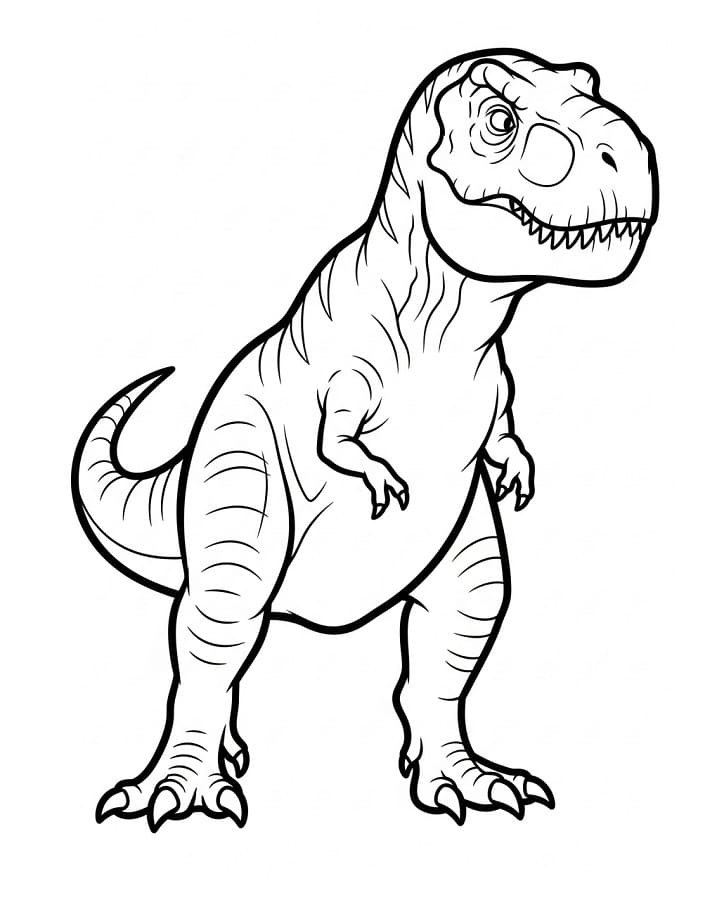 T-rex Bilde fargelegging