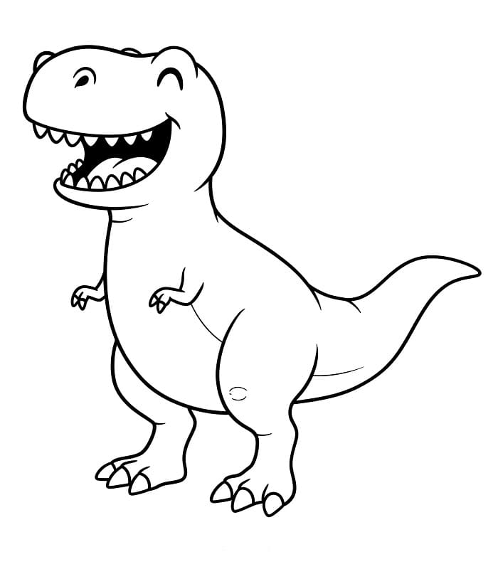T-rex Gratis Utskriftbar fargelegging