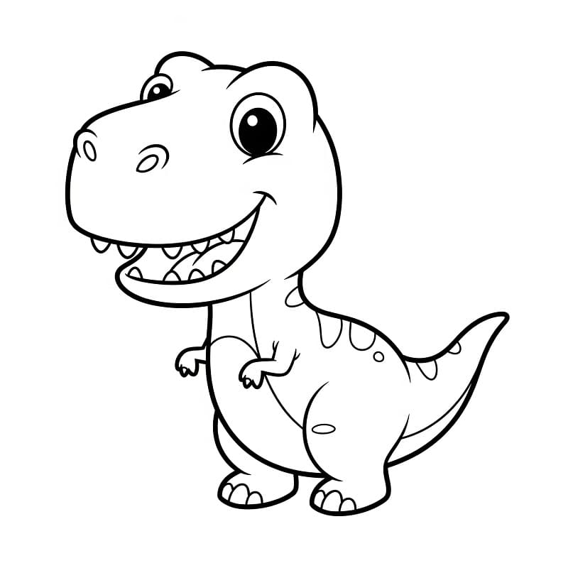 T-rex Uten Kostnad fargelegging