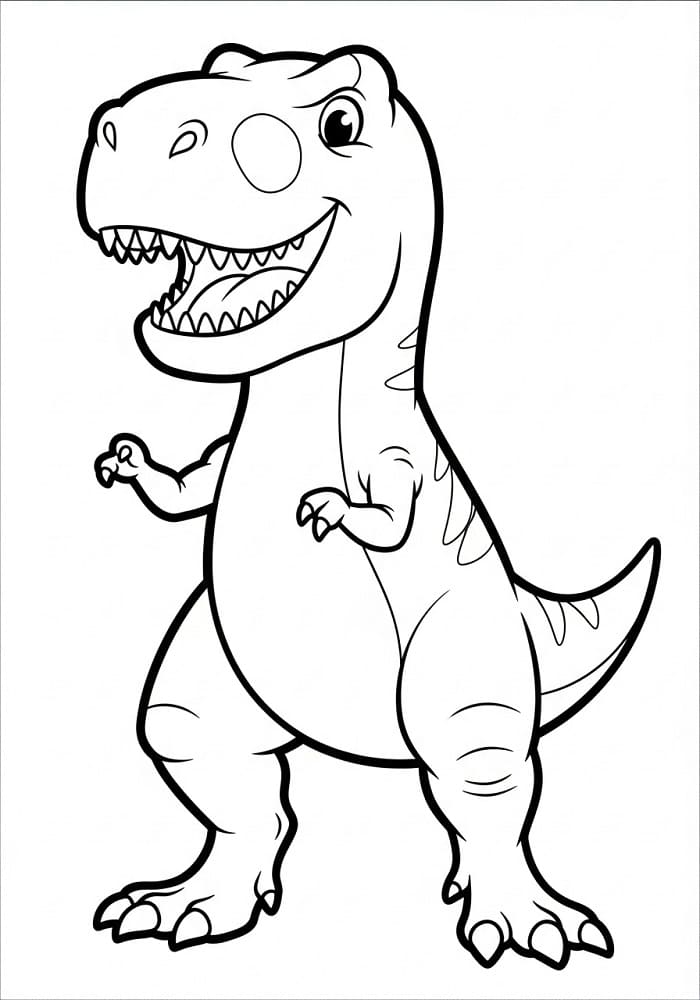 T-rex Utskriftbart Bilde fargelegging