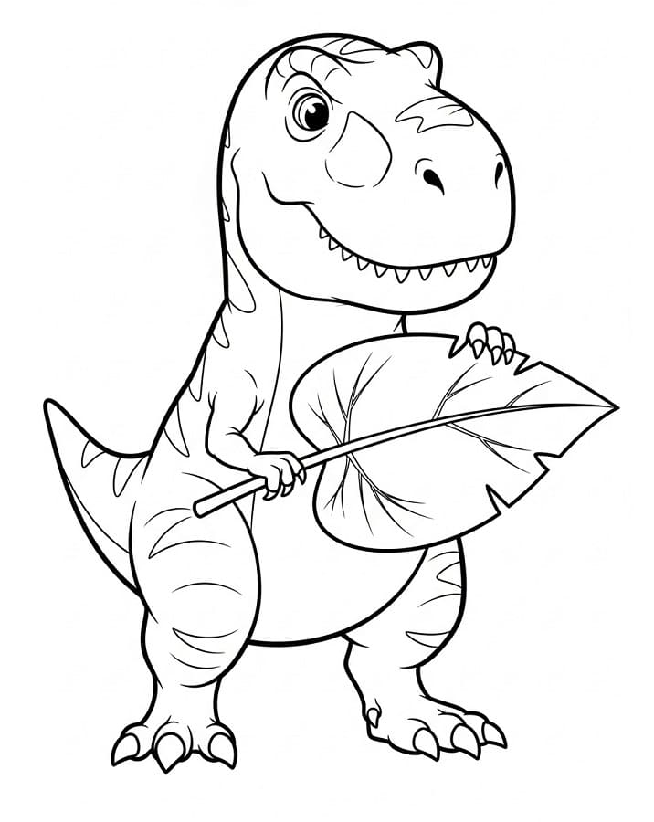 T-rex for 1-åringer fargelegging