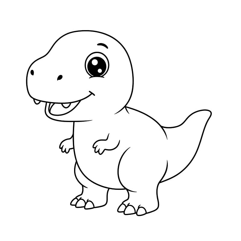 T-rex for Barn fargelegging