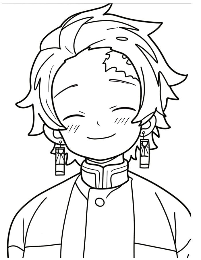 Tanjiro Gratis for Barn fargelegging