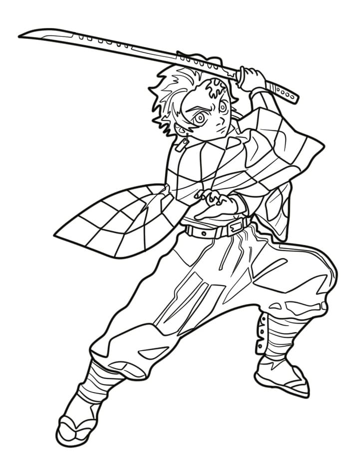 Tanjiro å Fargelegge fargelegging