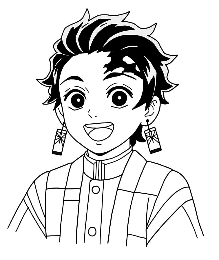 Tanjiro å Skrive ut fargelegging