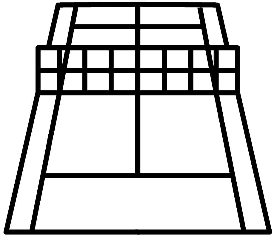 Tennisbane fargelegging