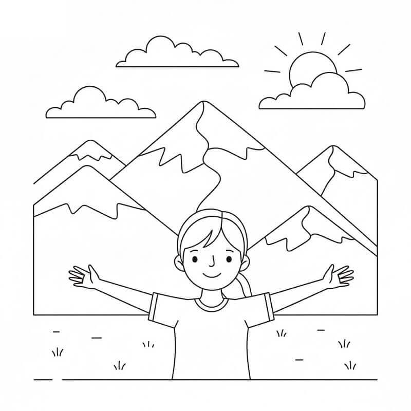 Utrolig Fjell fargelegging