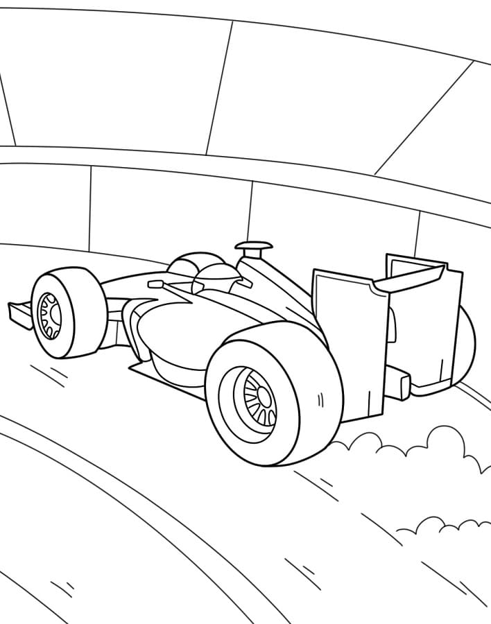 Utrolig Racerbil fargelegging