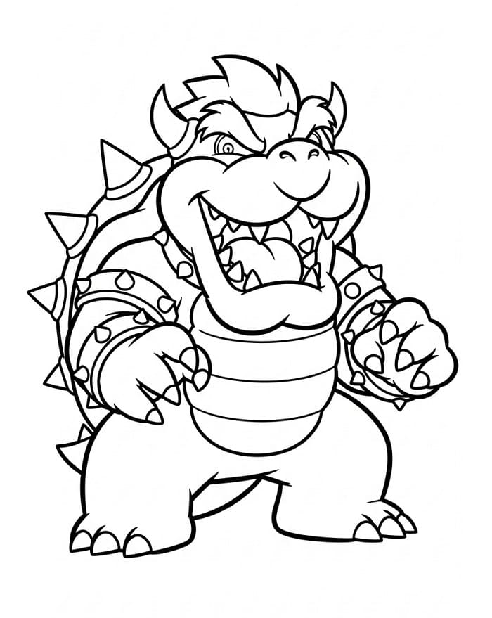 Utskriftbar Bowser fargelegging
