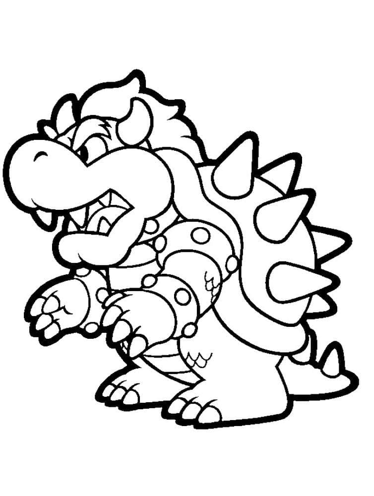 Utskriftbart Bilde Bowser fargelegging