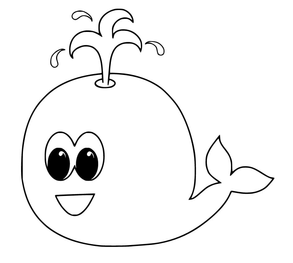 Utskriftbart Bilde Hval fargelegging