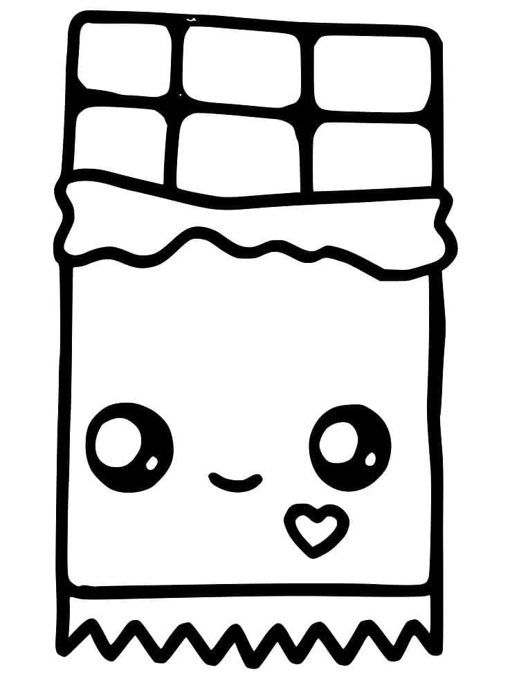 Utskriftbart Bilde Sjokolade fargelegging