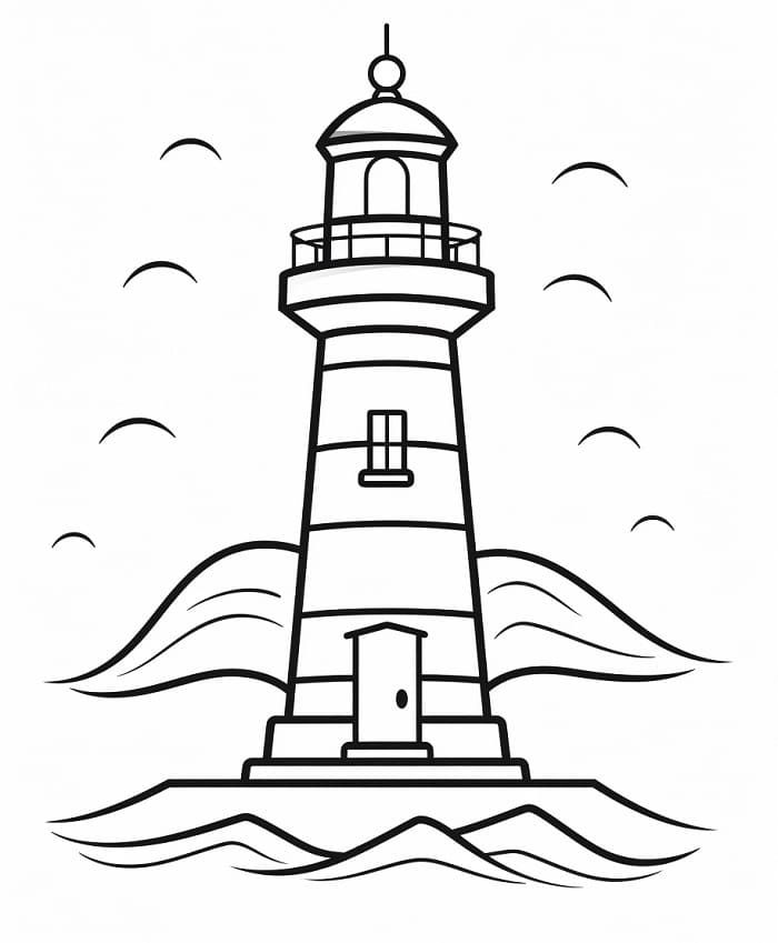 Vakker Fyrtårn fargelegging