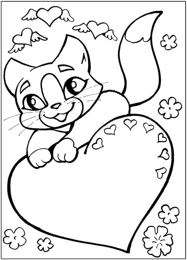 Valentinsdag (5) fargelegging