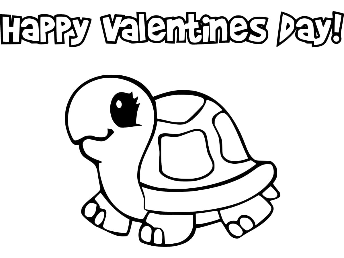 Valentinsdag for 1-åringer fargelegging