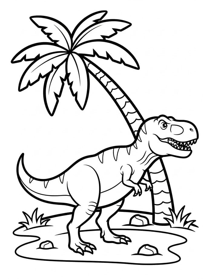 Vanlig T-rex fargelegging