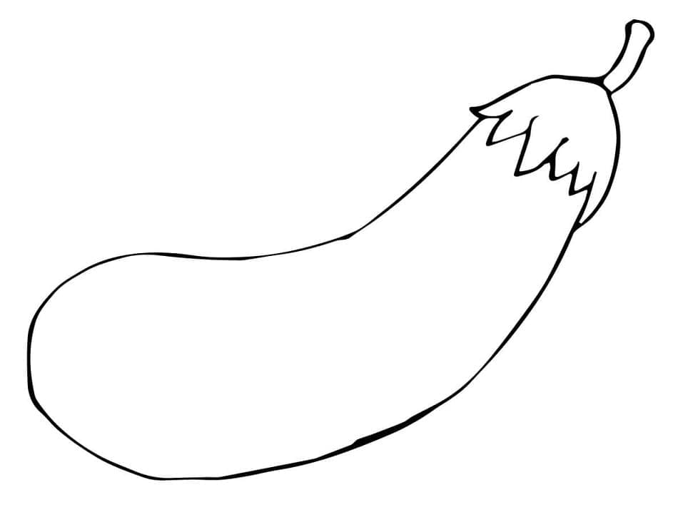 Veldig enkel Aubergine fargelegging