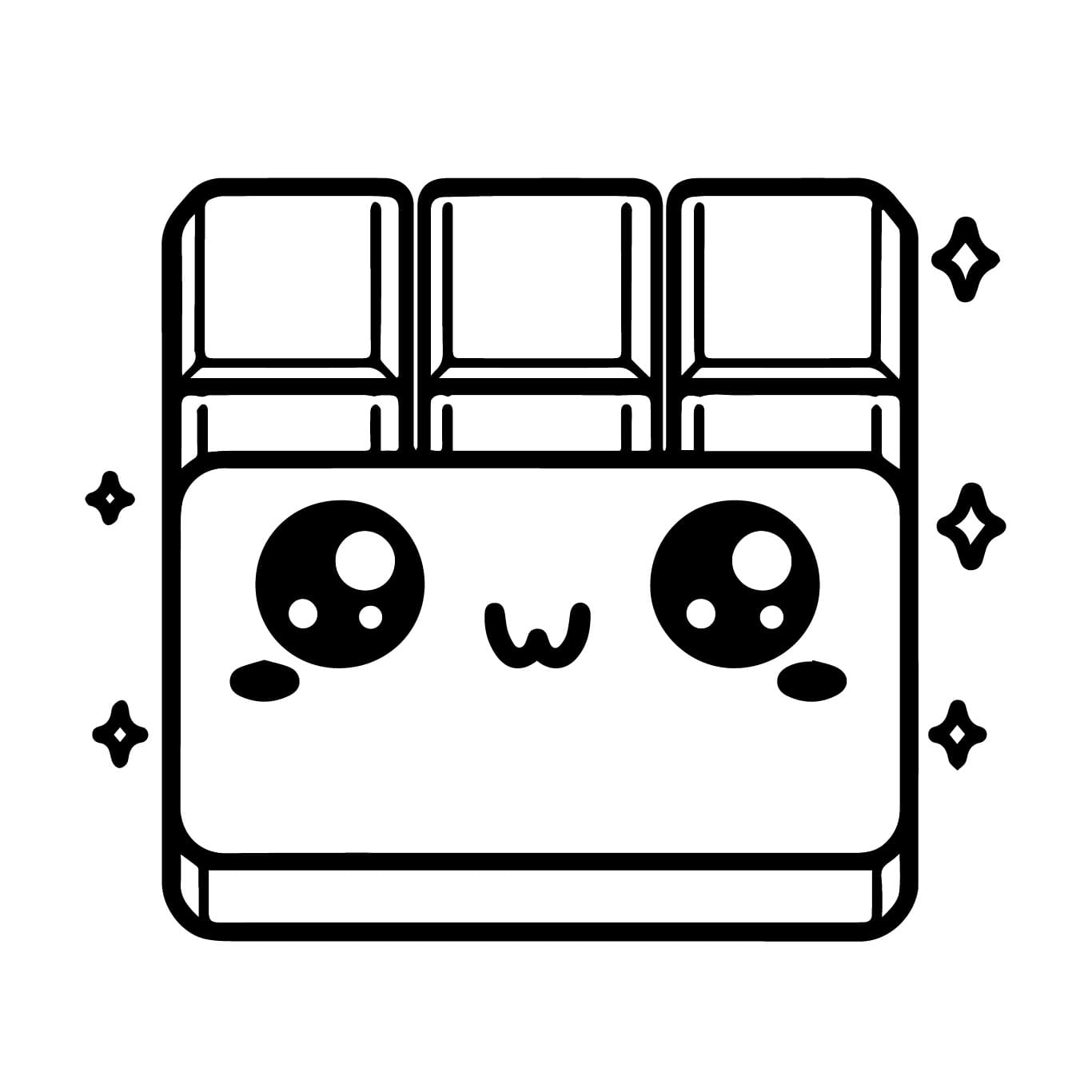 Veldig søt sjokolade fargelegging