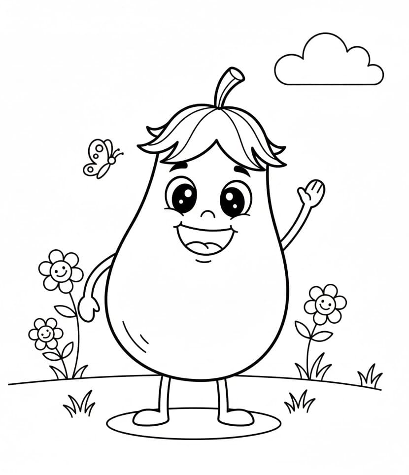 Aubergine Fargelegging