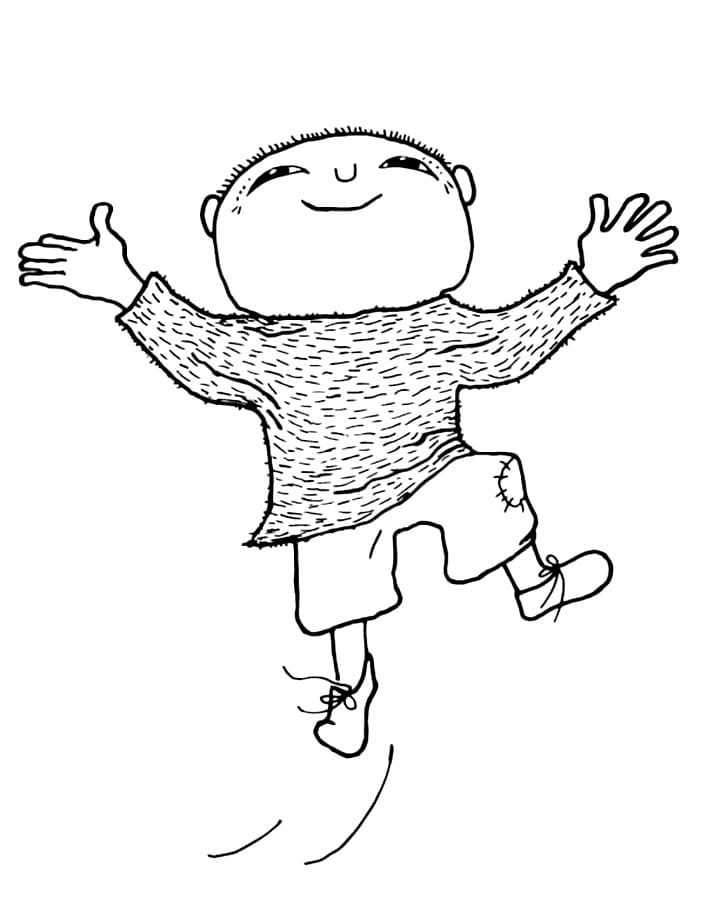 Albert Åberg gratis for barn fargelegging