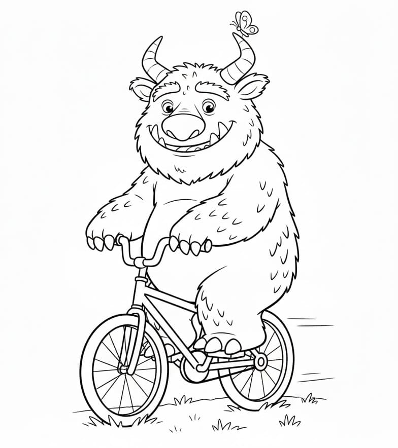 Animert Gruffalo fargelegging