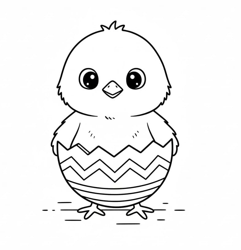 Animert Påskekylling fargelegging