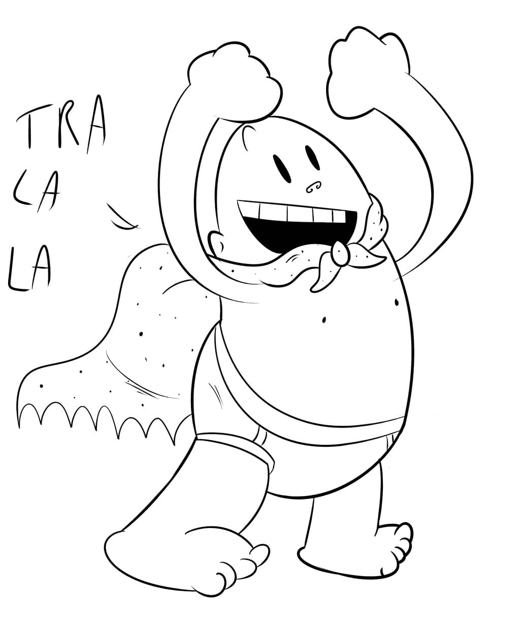 Bilde av Kaptein Supertruse fargelegging