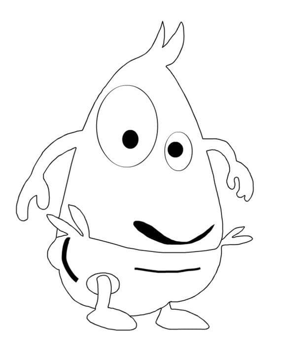 Dadda fra Babblarna fargelegging