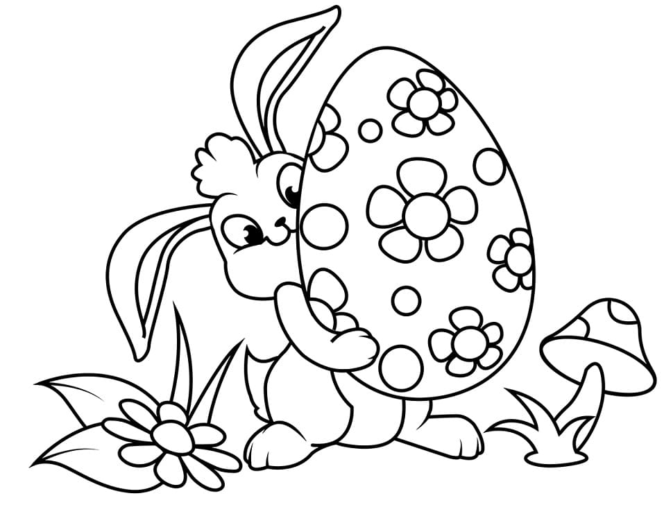 Elskelig Påskeharen fargelegging