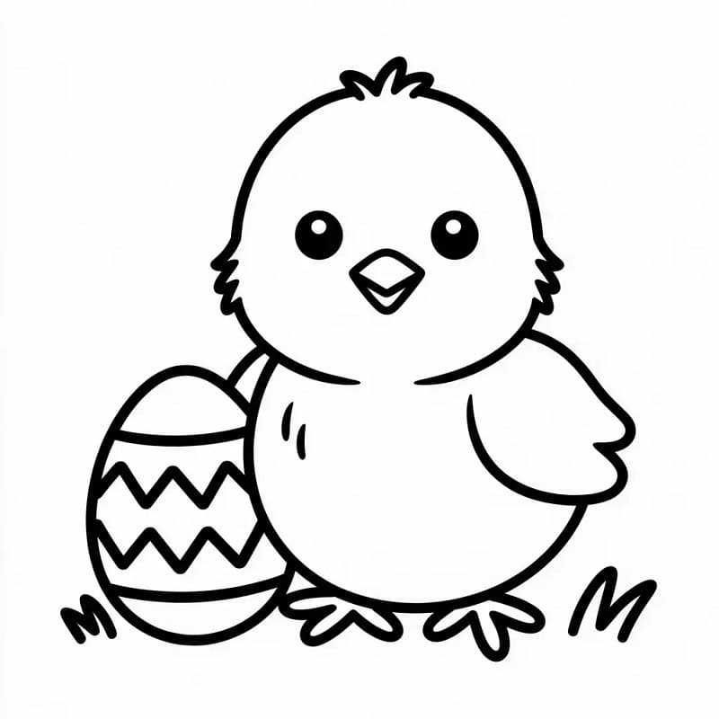 Elskelig Påskekylling fargelegging