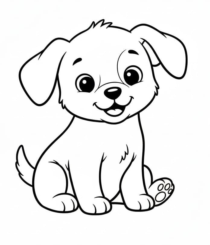 En Valp fargelegging