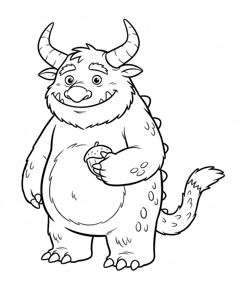 Enkel Gruffalo fargelegging