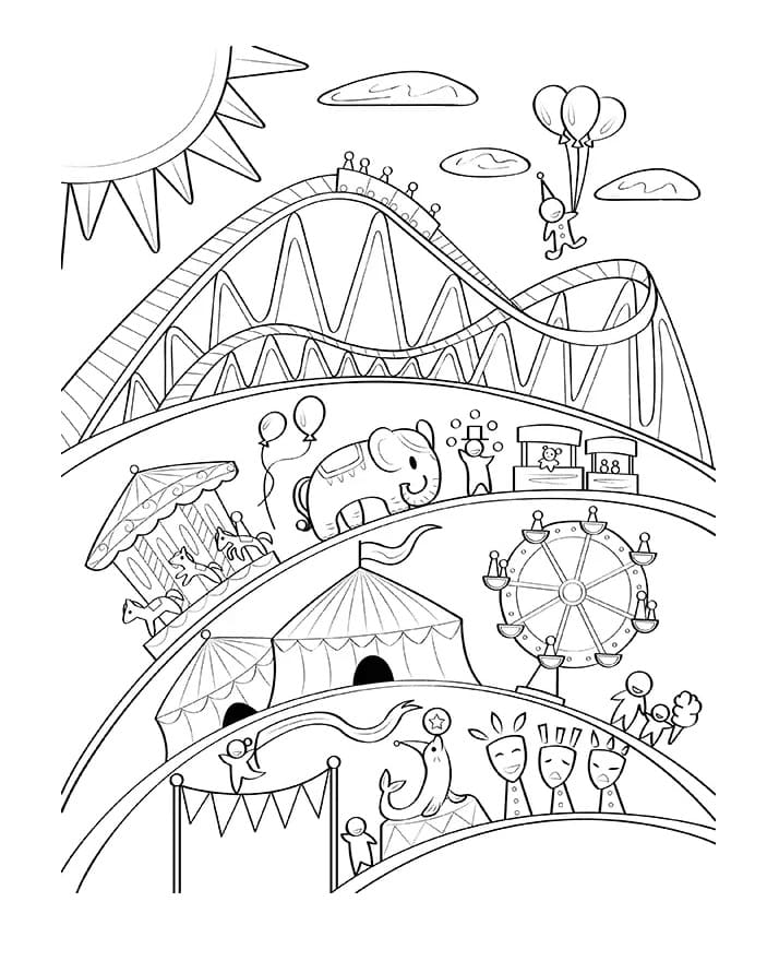 Ferie-karneval fargelegging