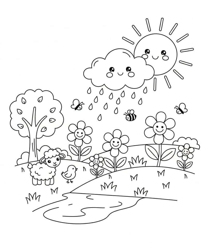 Fin vår fargelegging