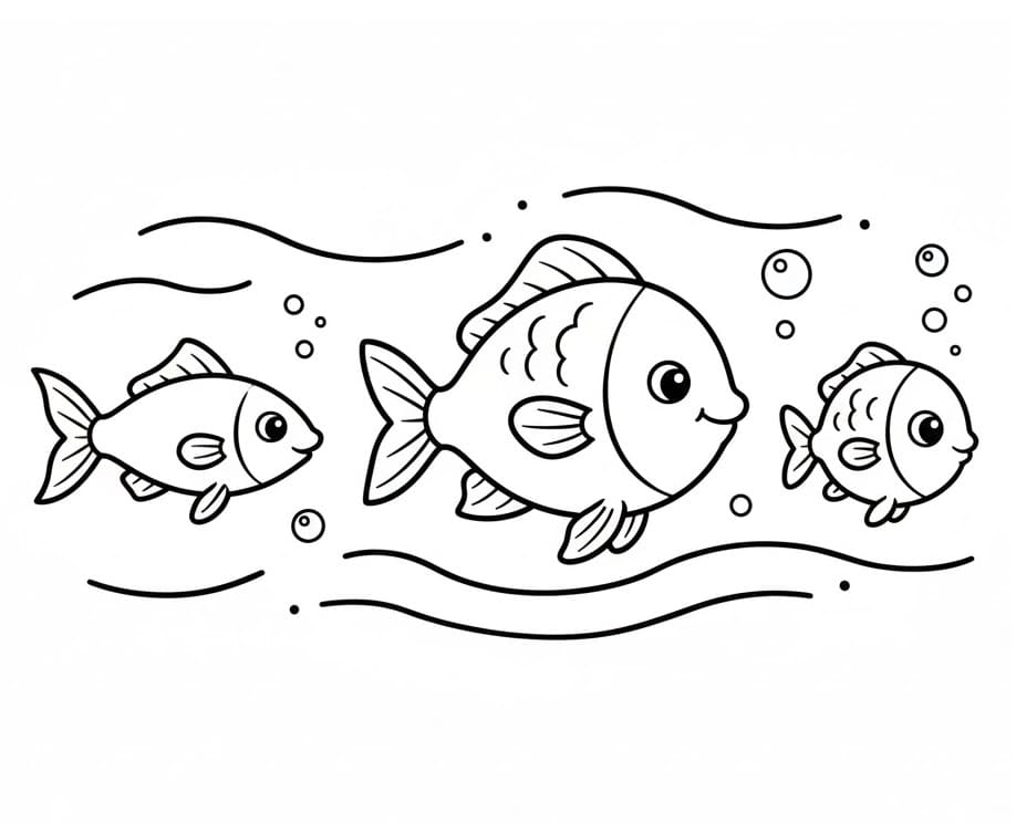 Fisk Gratis for Barn fargelegging