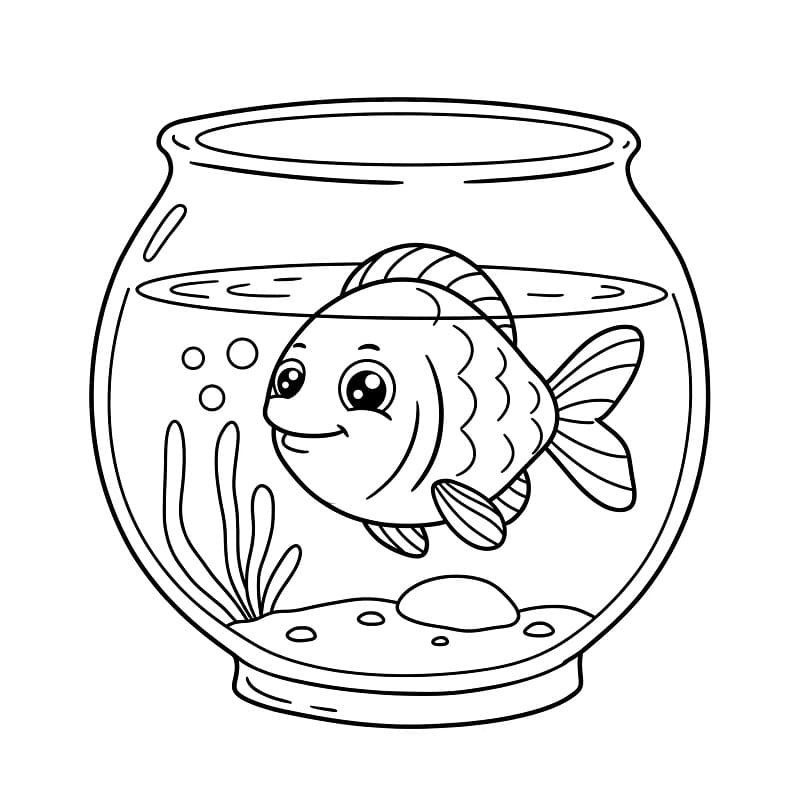 Fisk Utskriftbart Bilde fargelegging