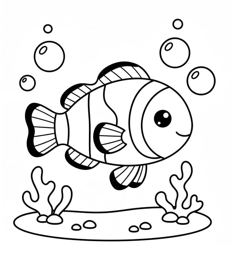 Fisk for 2-åringer fargelegging