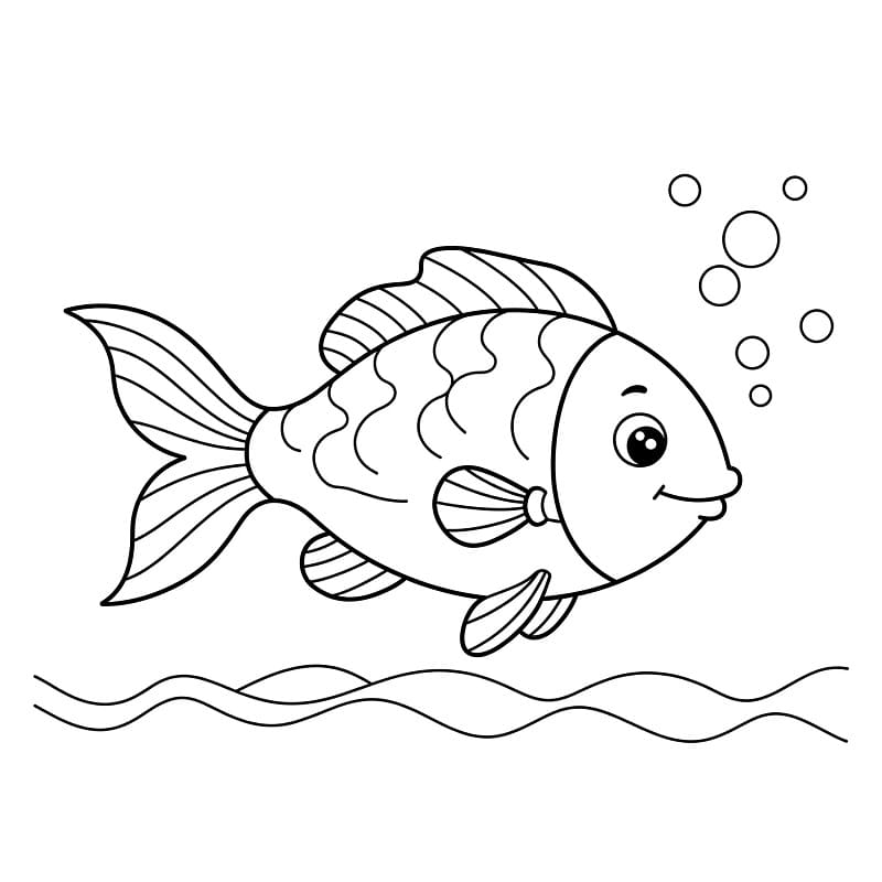 Fisk for Barn fargelegging