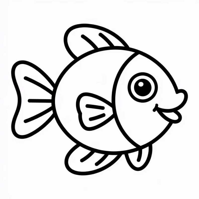 Fisk under havet fargelegging