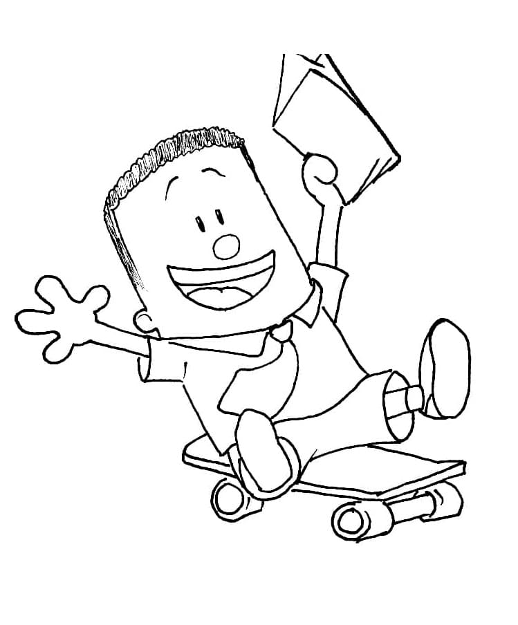 George Beard fra Kaptein Supertruse fargelegging