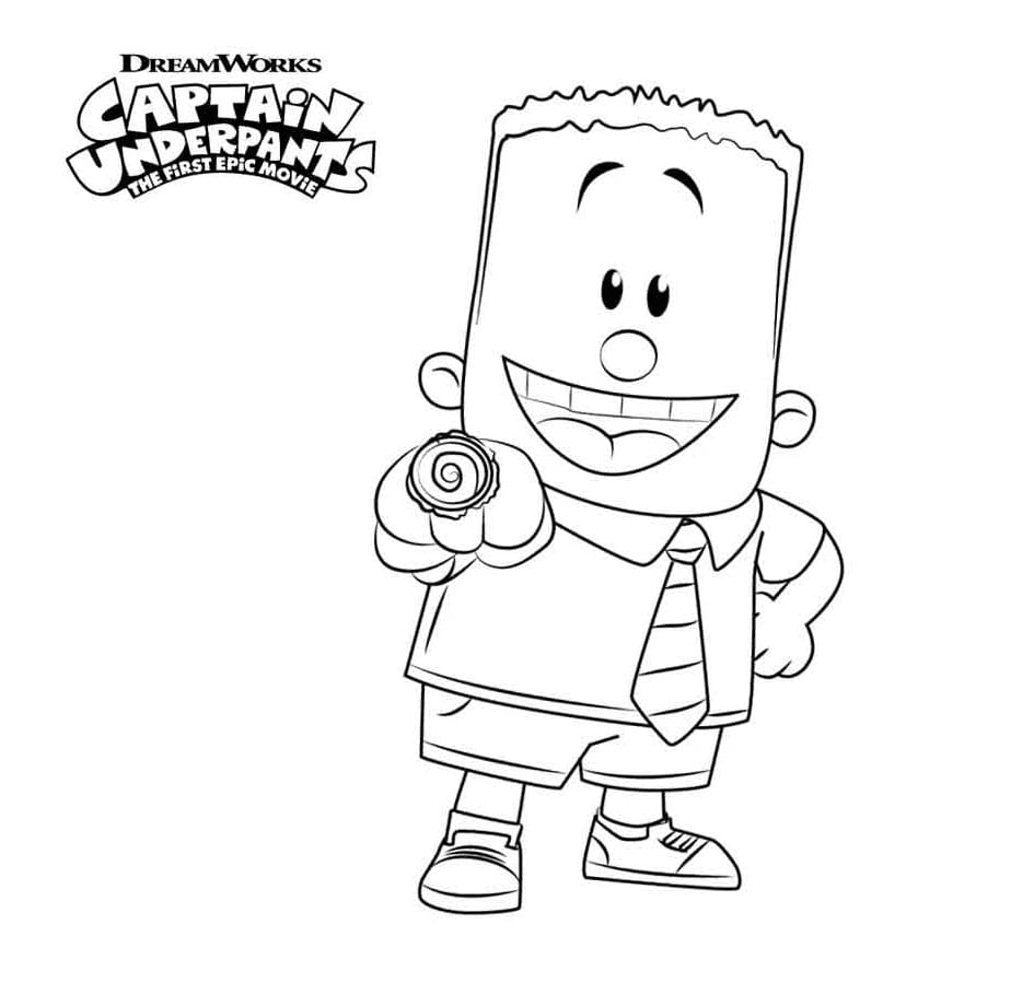 George fra Kaptein Supertruse fargelegging