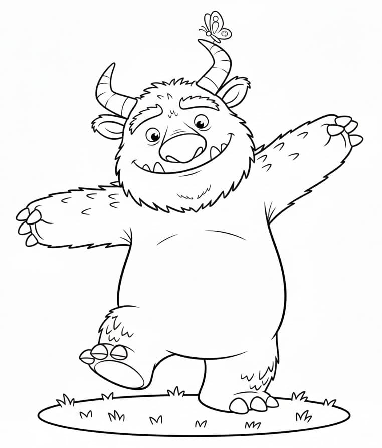 Gratis Gruffalo fargelegging