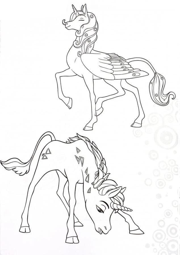 Gratis Mia og meg bilde fargelegging