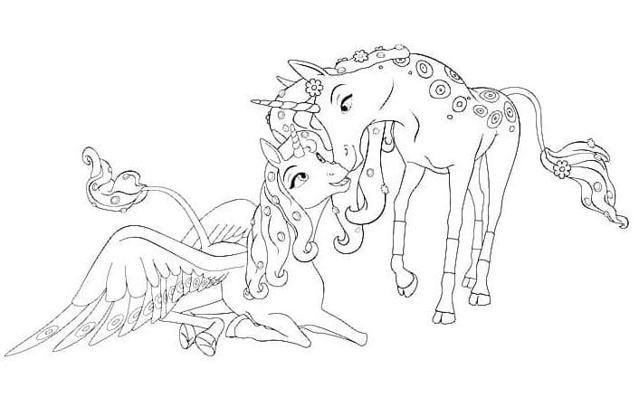 Gratis Mia og meg utskriftbar fargelegging