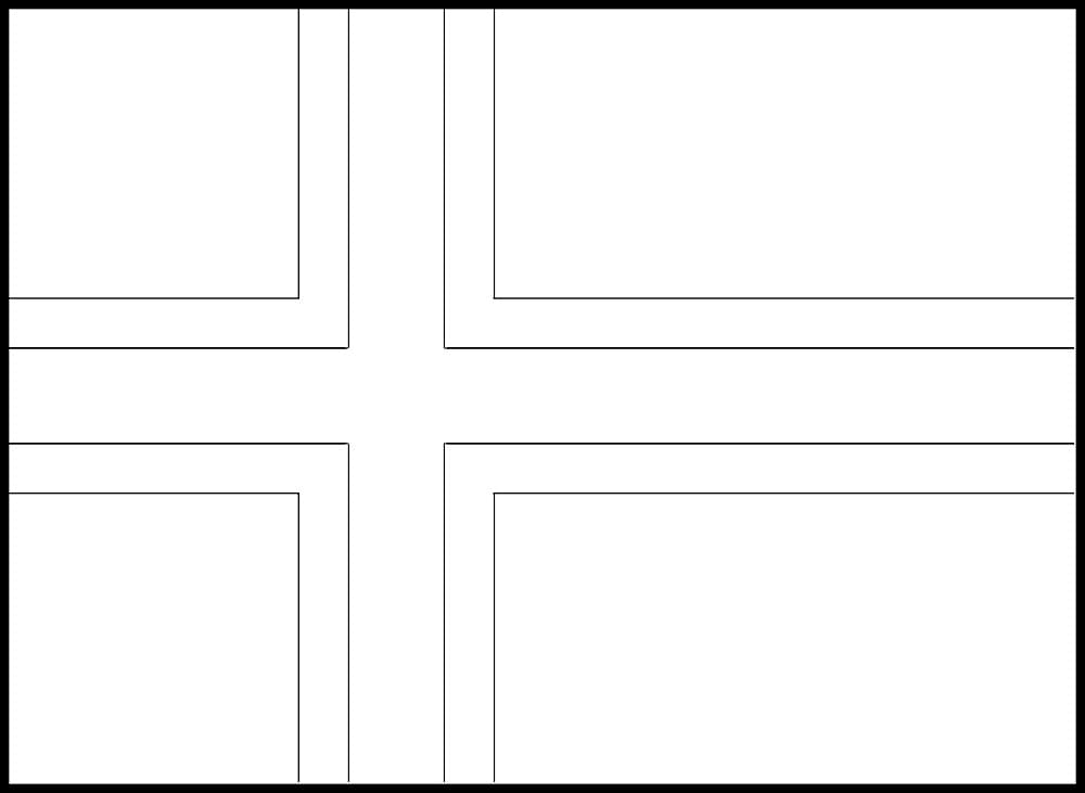 Gratis Norges flagg å skrive ut fargelegging