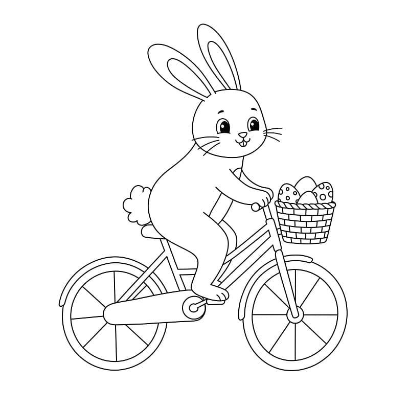 Gratis Påskeharen å skrive ut fargelegging